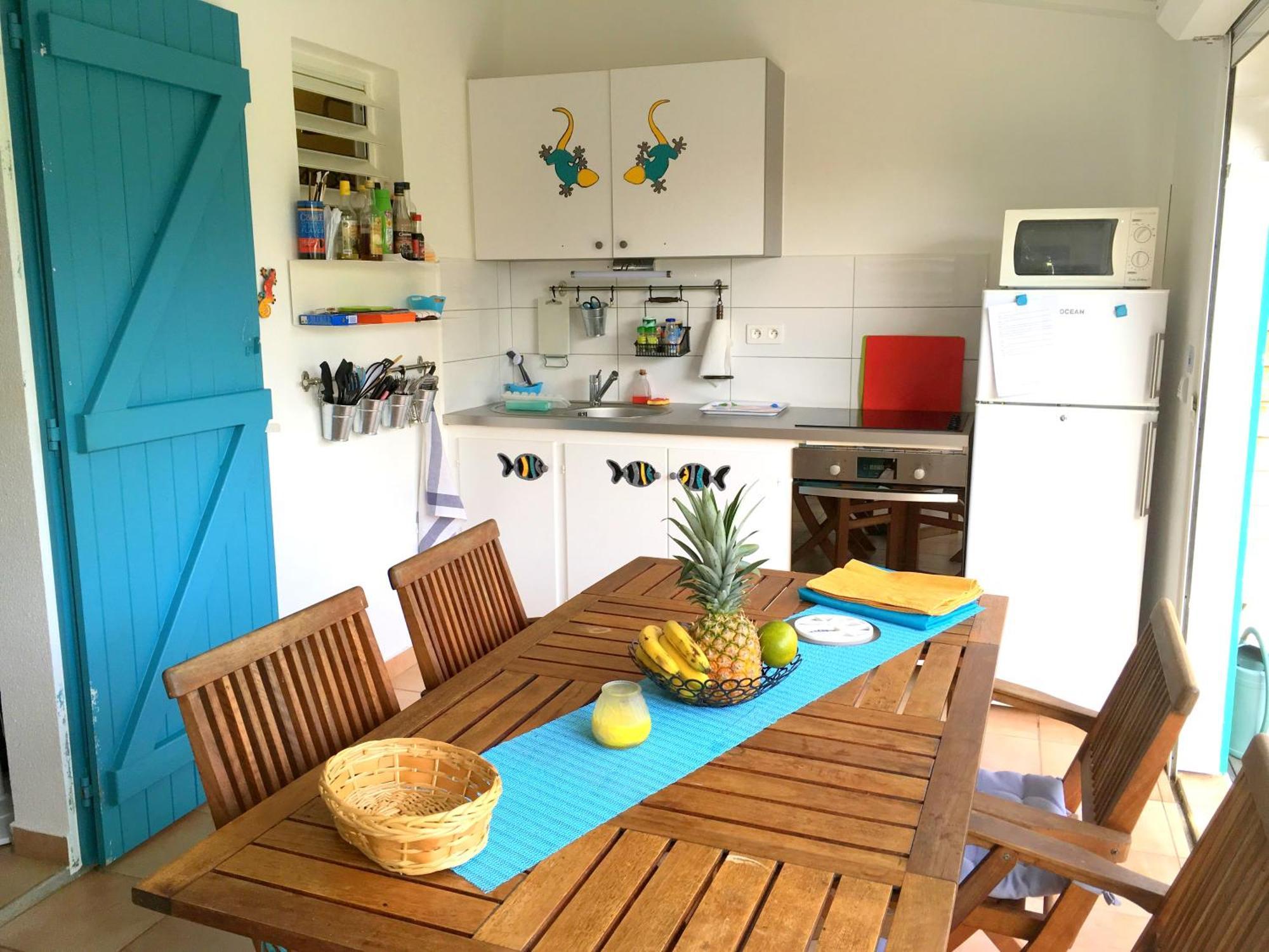 Bungalow La Papaye Bleue Residence Acces Piscine & Plage Saint-Francois  Dış mekan fotoğraf