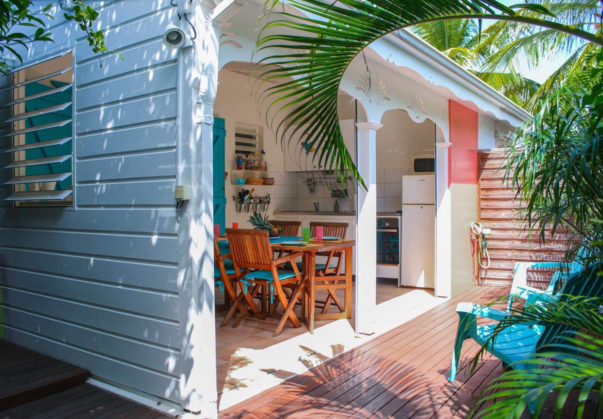 Bungalow La Papaye Bleue Residence Acces Piscine & Plage Saint-Francois  Dış mekan fotoğraf